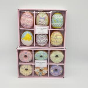 12 Cupcakes & Cashmere Ceramic Easter Egg Sugar Cookies & Donuts New